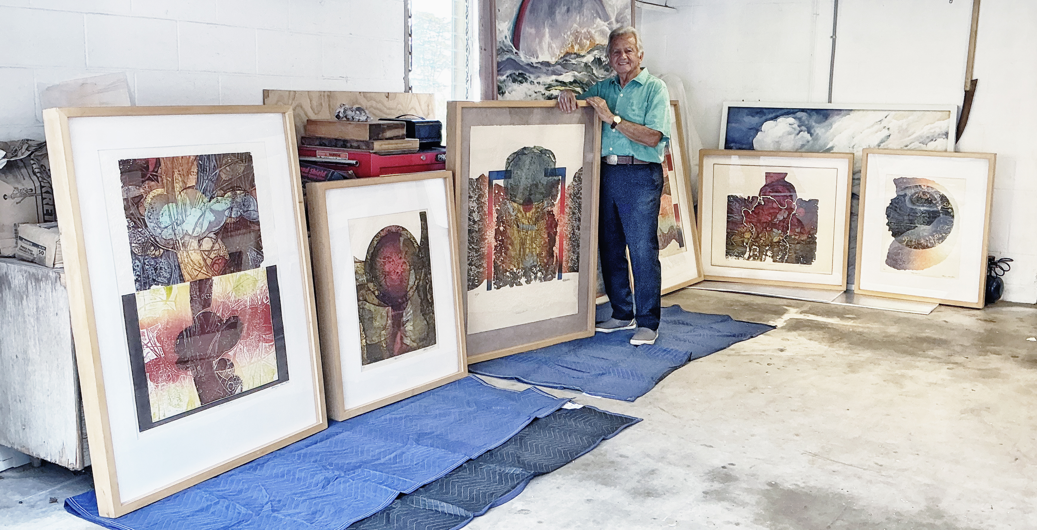 Maurizio Barattucci with selected prints